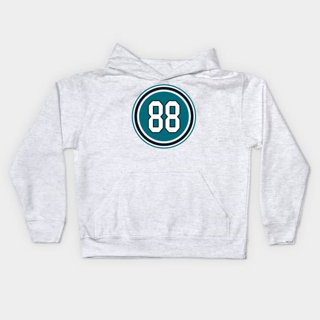 Brent Burns Kids Hoodie by naesha stores